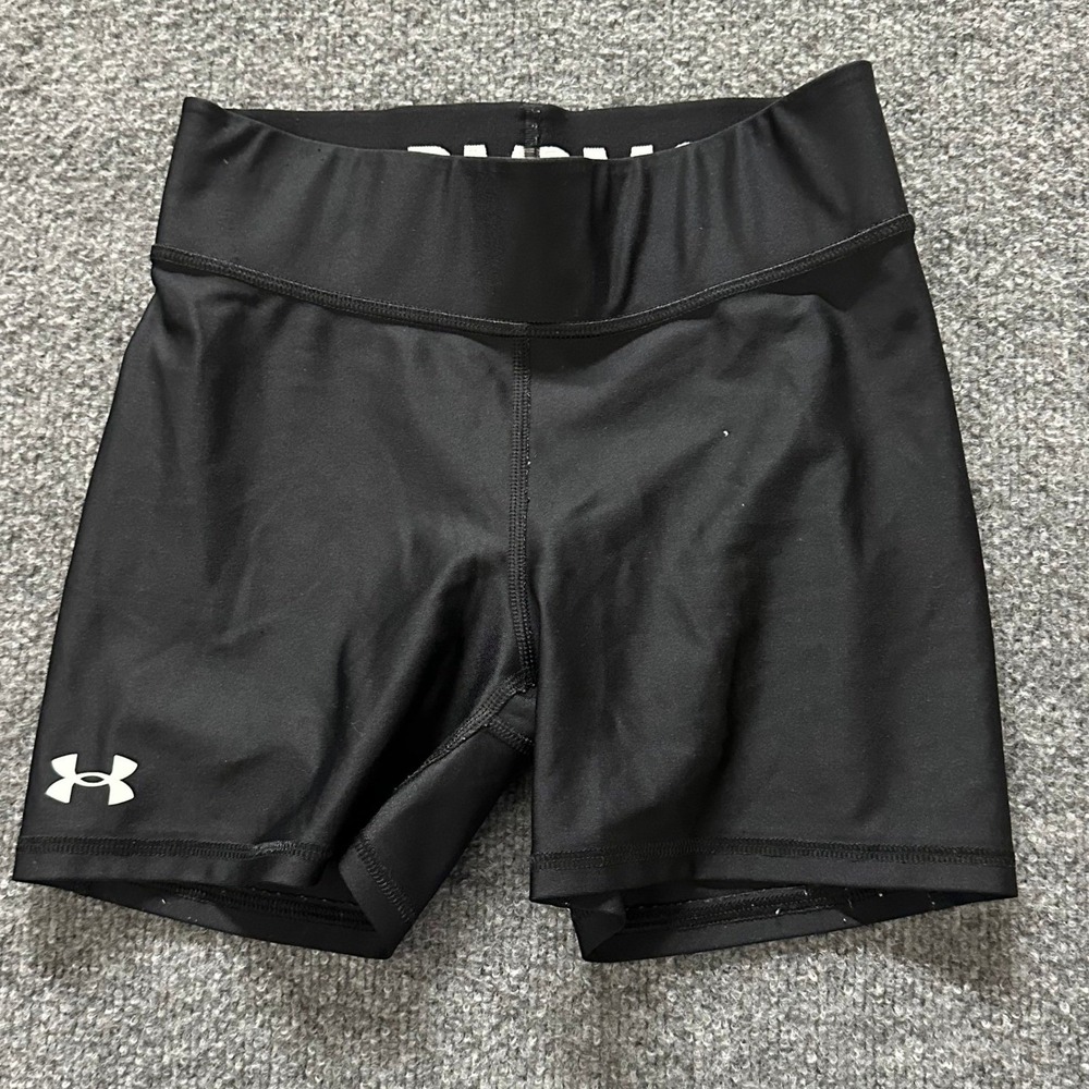 Under Armour Shorts Womens Size Small Black HeatGear Compression Athletic Gym